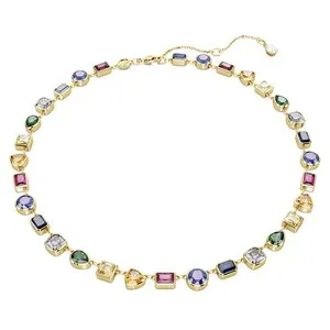 Authentic Celestial Cascade: Gold‑Veiled Crystal Station Necklace