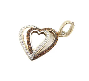 Authentic Heart of Devotion: Rose Gold Plated Love Heart Pendant