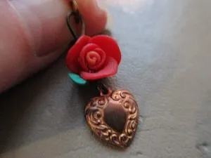 Authentic The Crimson Heart of Eternal Devotion Gold-Plated Talisman