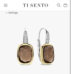 Authentic Celestial Shield Cushion Hoops in Radiant 18 Karat Gold