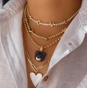 Authentic The Quartet of Compassion: 18K Gold-Plated Heart Bear Talismans