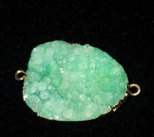 Authentic Awaken Inner Balance with this Green Agate Geode Druzy Slice