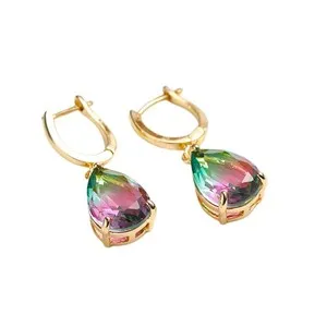 Authentic Celestial Crystal Teardrop Earrings