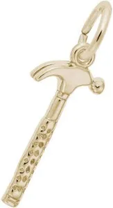 Authentic The Artisan Forge: Gold-Plated Sterling Silver Small Hammer Charm