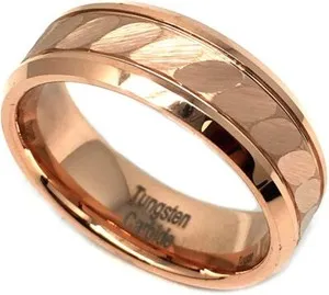 Authentic The Hammered Rose Gold Eternity Band: A Vessel of Strength and Union