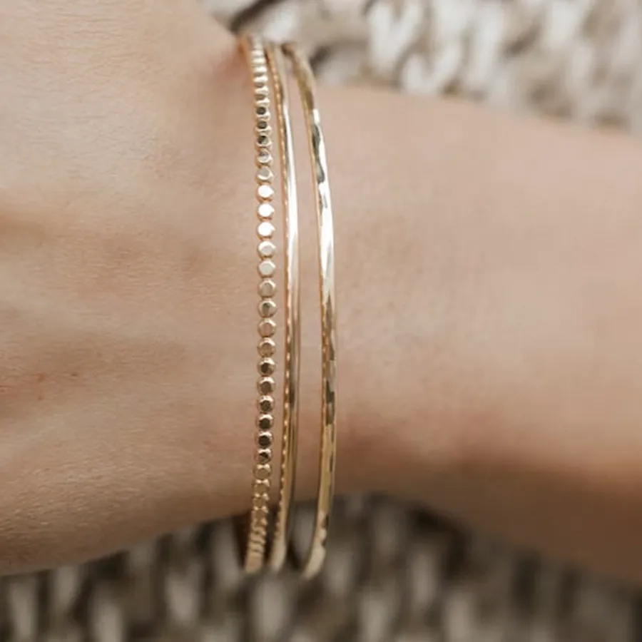 Authentic The Hammered Solar Radiance Bangle