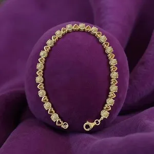 Authentic Radiant Luminescence 14K Gold Plated Tennis Bracelet