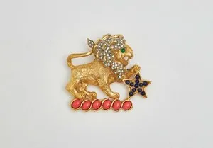 Authentic The Gilded Guardian: Celestial Lion Totem of Wisdom