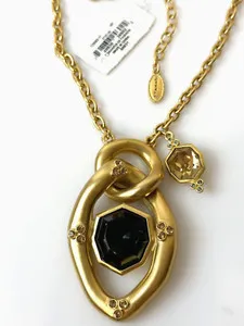 Authentic The Obsidian Veil Opera Talisman: A 14k Gold-Plated Conduit of Protection