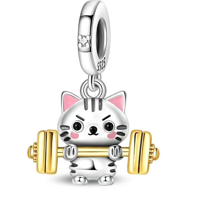 Authentic The Agile Guardian: Sterling Silver Feline Spirit Charm