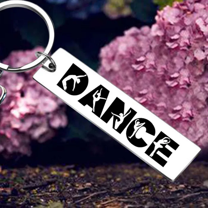 Authentic Dance Teacher Appreciation Gifts Keychain Teen Girls Dance Key Rings Dancer Jewelry