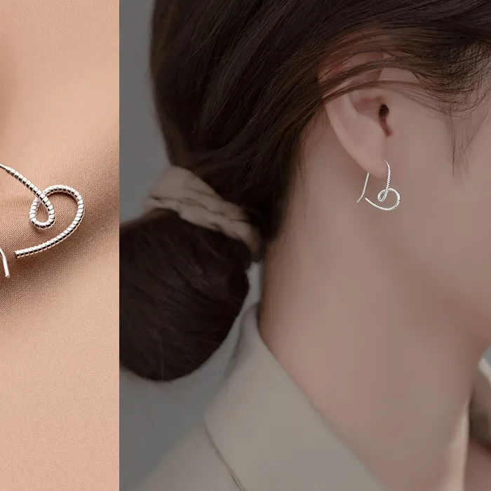 Authentic Heart of Devotion: Enchanted Heart Stud Earrings