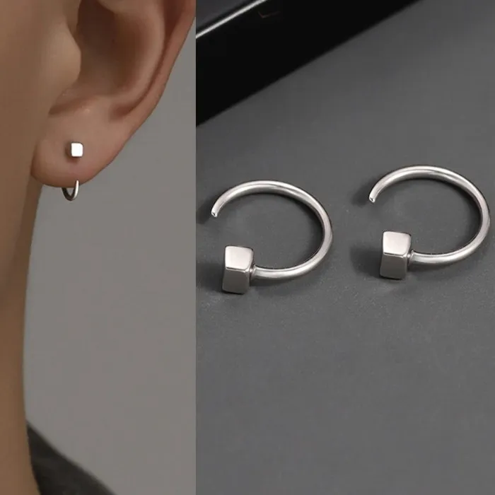 Authentic Square Sanctuary: Protective Earrings for the Modern Seeker