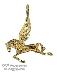 Authentic Unleash Your Wings: Pegasus Charm of Ascension EP Gold Plated