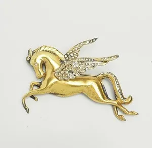 Authentic Pegasus Ascendant: Gold Plated Winged Horse Pin
