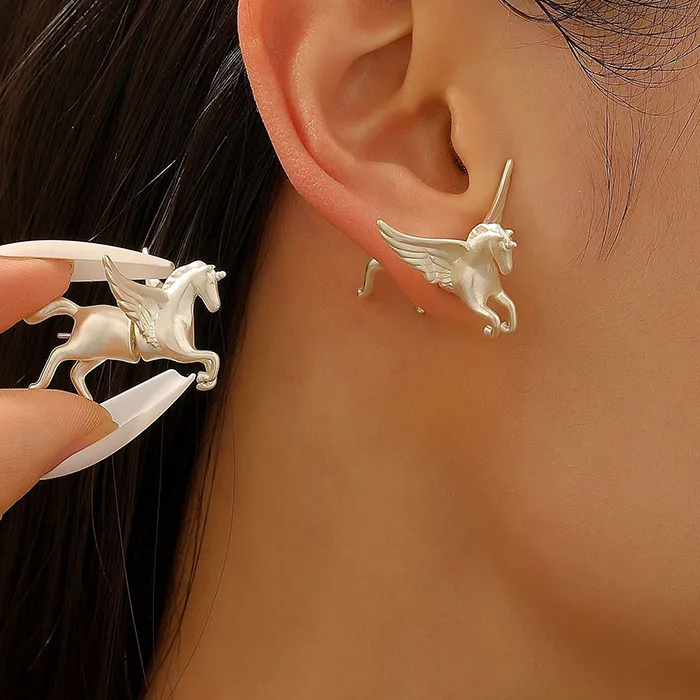 Authentic Stellar Alignment: Celestial Pegasus Zodiac Ear Orbs