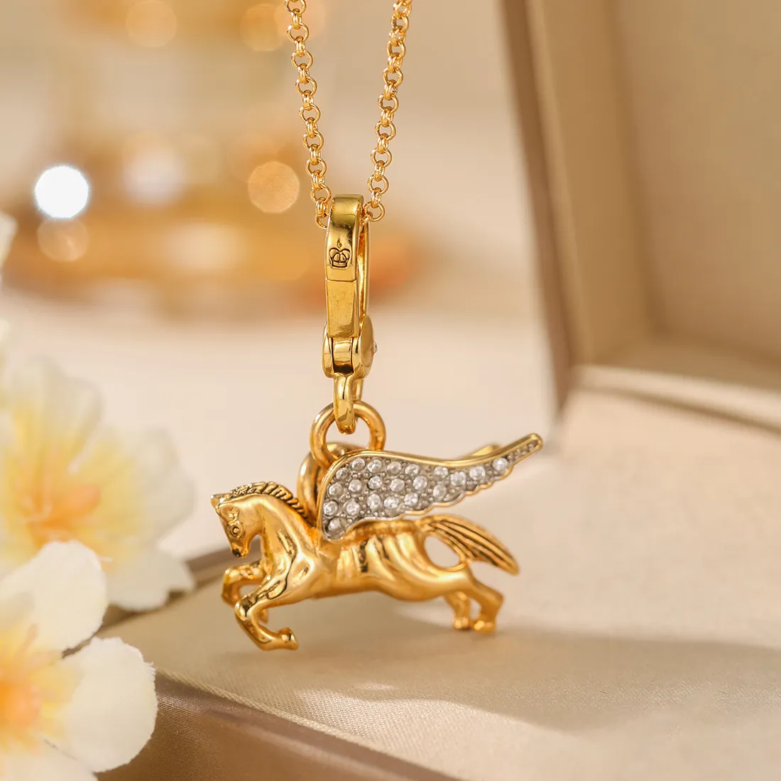 Authentic The Golden Pegasus Flight: Celestial Winged Amulet