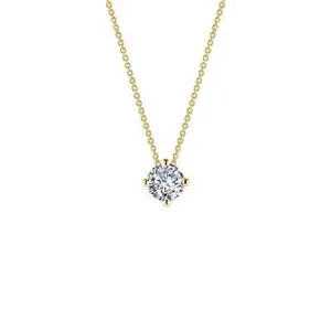 Authentic The Celestial Solitaire: Radiant Gold-Plated Manifestation Pendant