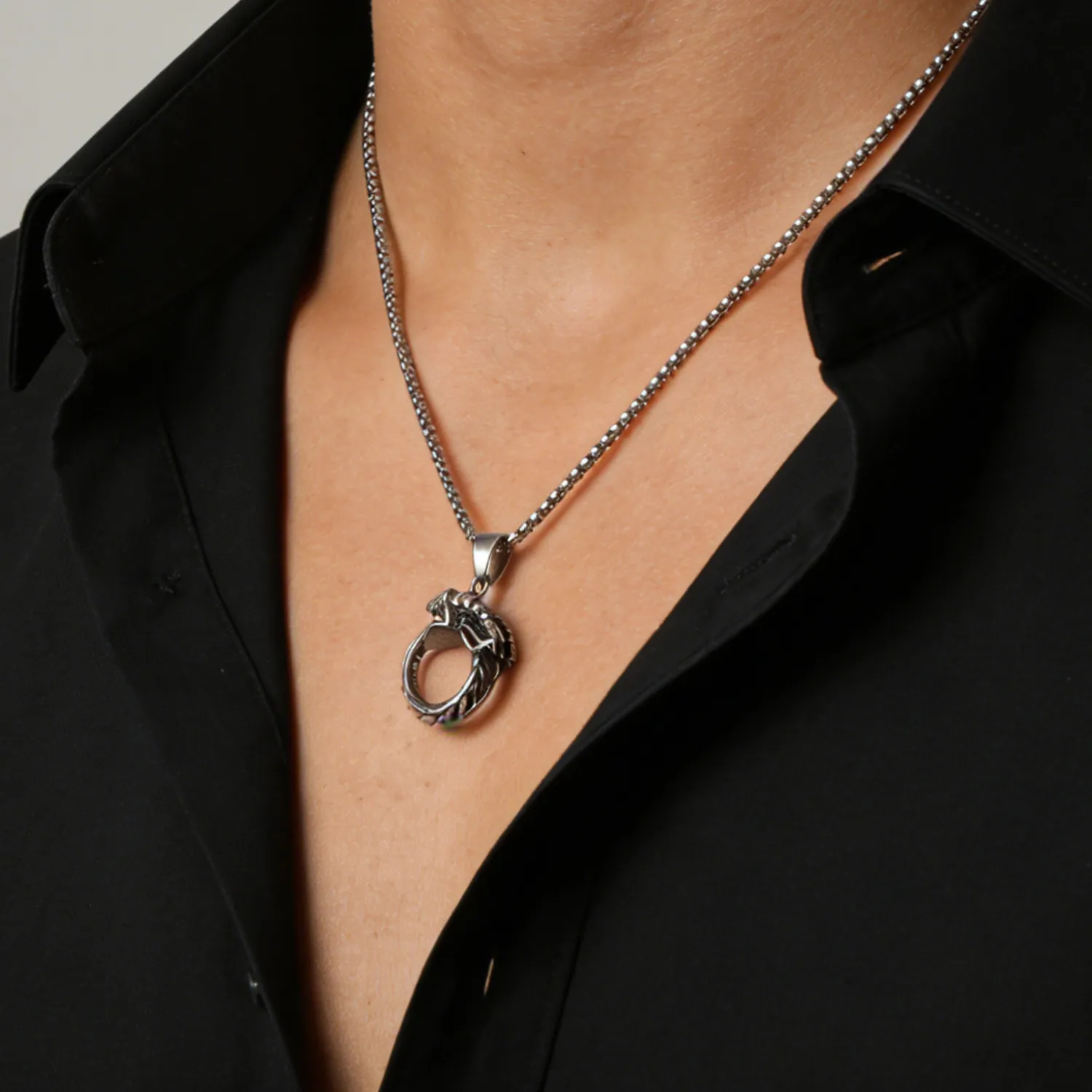Authentic The Ouroboros Eternal Cycle Dragon Pendant