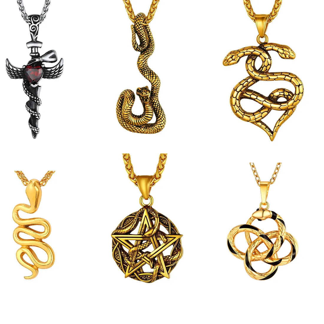 Authentic The Eternal Ouroboros Serpent Gold-Plated Talisman