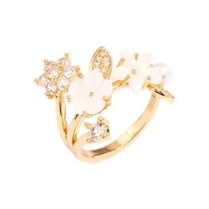 Authentic The Gilded Garden Floral Bouquet Ring