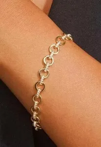 Authentic The Celestial Radiance Link Bracelet: A Tapestry of Golden Light