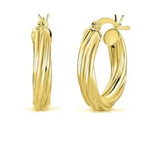 Authentic Celestial Twists: 925 Silver & 14K Gold‑Plated Hoops of Cosmic Harmony