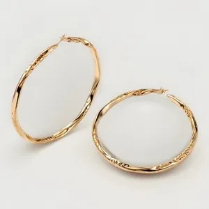 Authentic Radiant Solar Orbs: 40mm Gold-Plated Sacred Hoops