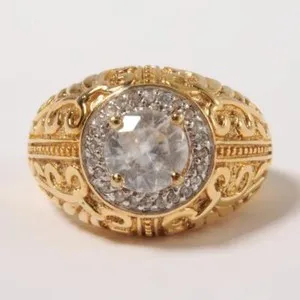 Authentic The Celestial Orbit Gold-Plated Statement Ring
