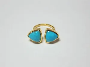 Authentic The Azure Horizon Gold-Plated Sterling Silver Adjustable Talisman