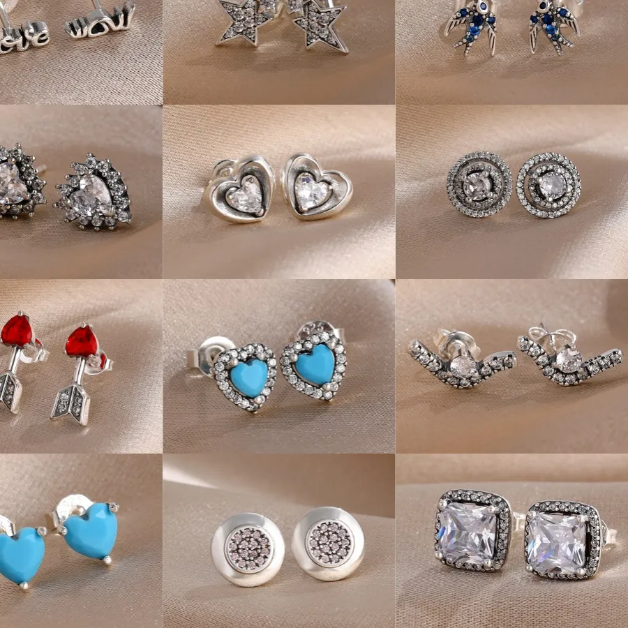 Authentic HeartStar Arrow: Zircon‑Encrusted 925 Silver Earring of Love & Protection
