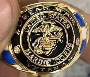 Authentic Empowered Tribute - Korean War Veterans Ring with Celestial Harmony