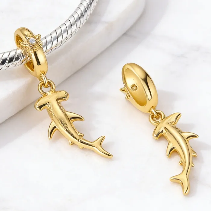 Authentic The Guardian of the Deep: Hammerhead Totem in Sacred Gold
