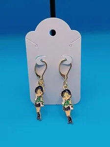 Authentic Celestial Guardian Gold Leverback Earrings