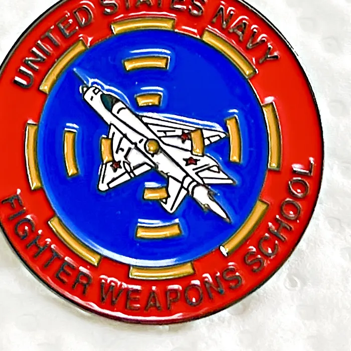 Authentic United States navy fighter weapons school logo Enamel Pin Brooches Hat Jewelry Accessories Gifts Collectibles