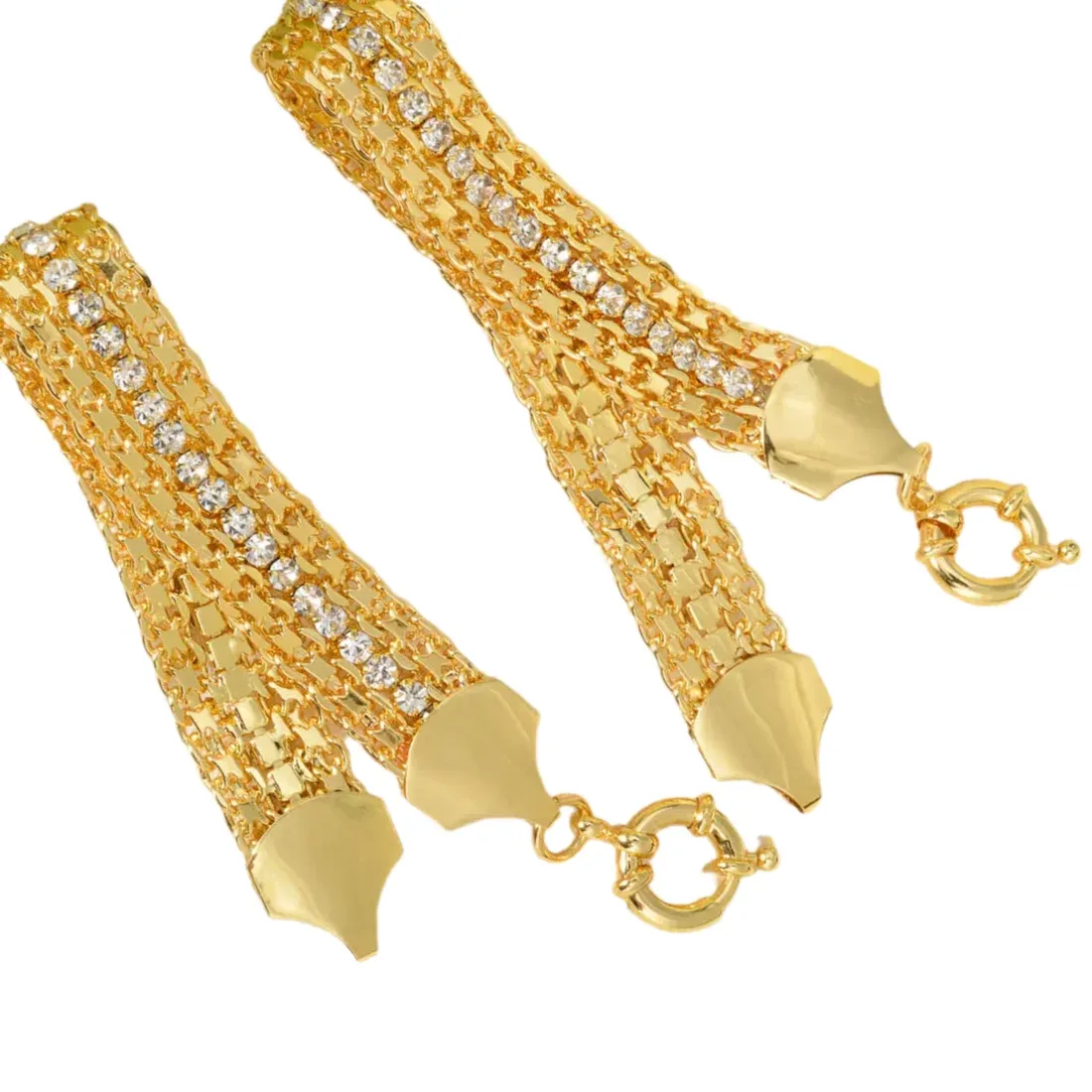 Authentic The Mariner's Sun Woven Gold and Zirconia Talisman