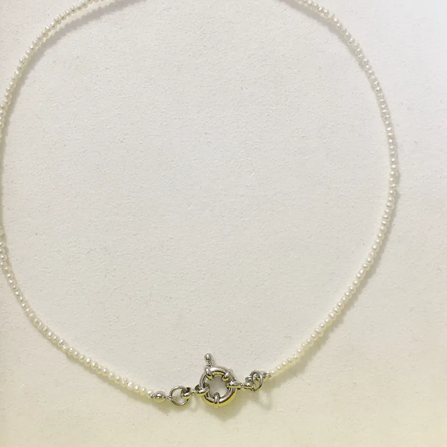 Authentic Luminous Tide Freshwater Pearl Sacred Choker