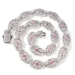 Authentic Infinite Fortune, Boundless Prosperity: 16MM Iced Out Hip Hop Cuban Link Chain