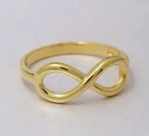 Authentic The Eternal Bond Infinity Ring in 14K Yellow Gold Plated