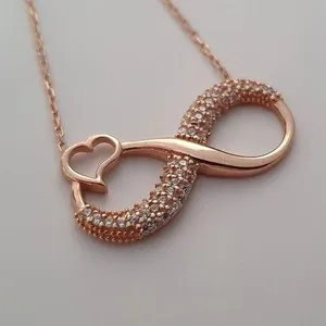 Authentic The Eternal Radiance Rose Gold Infinite Pendant