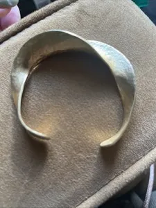 Authentic Embracing Infinite Love with the Twisted Hammered Bangle of Devotion