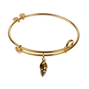 Authentic SOL 240059 Conch Shell, Bangle 18K Gold Plated