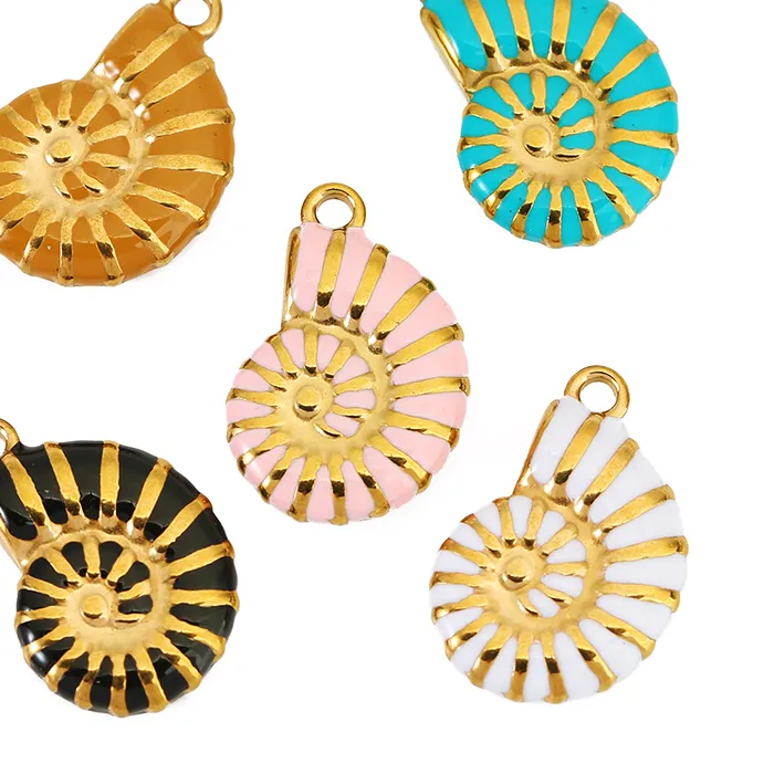 Authentic Talismans of the Deep: Sacred Conch Enamel Amulets