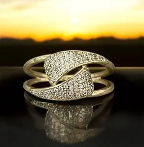 Authentic The Celestial Geometry Zircon Signet: A Radiant Conduit of Light