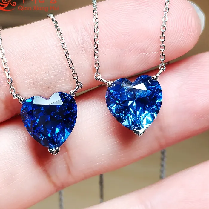 Authentic Sacred Heart of Azure: 4.6ct Royal Blue Sapphire Pendant