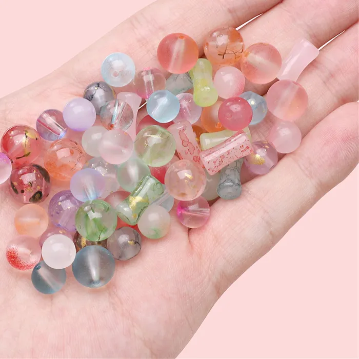 Authentic Conduit of Endless Streams: Polychromatic Bamboo Joint Glass Beads