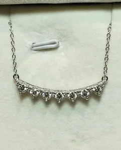 Authentic Radiant Joy Amulet - 2Ct Real Moissanite Smiley Pendant in 14K White Gold Plated 925 Silver