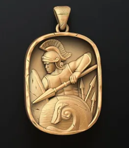 Authentic The Centurion Guard Gold-Plated Roman Soldier Talisman