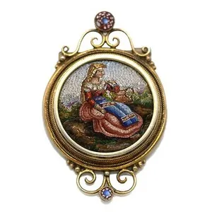 Authentic Guardian of the Ancients: Antique Micromosaic Amulet