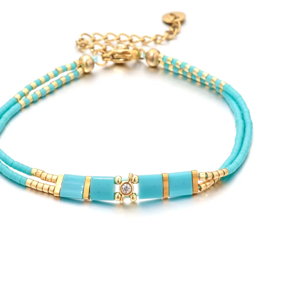 Authentic The Weaver’s Prism: Tila Bead Sacred Geometry Bracelet